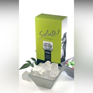 Salute by Sempre Beve: On the rocks scented salt crystals in reusable tray
